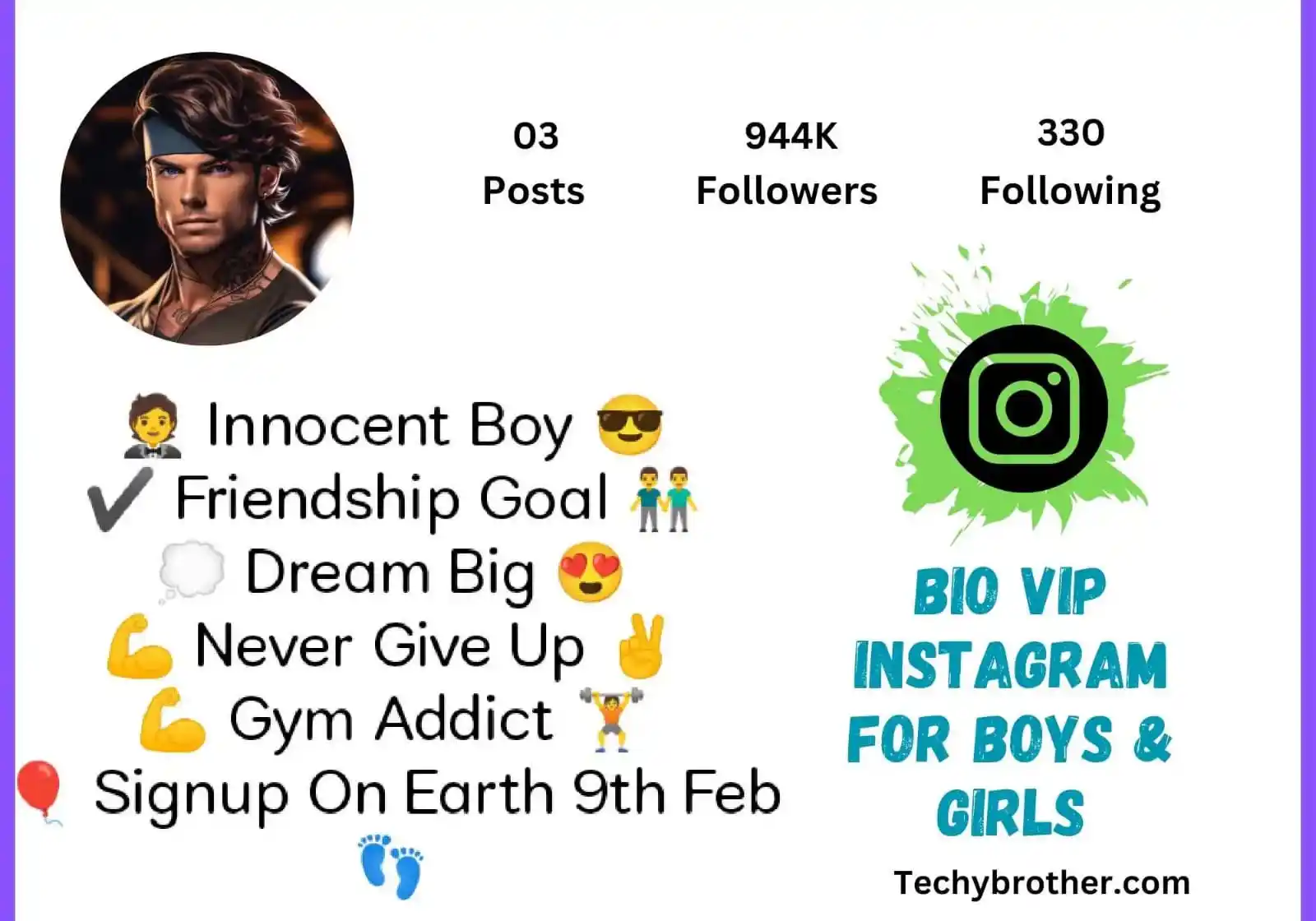 Bio VIP Instagram Copy Paste